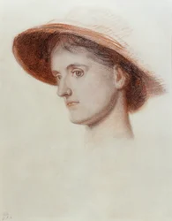 Studie der Frau des Künstlers Edith